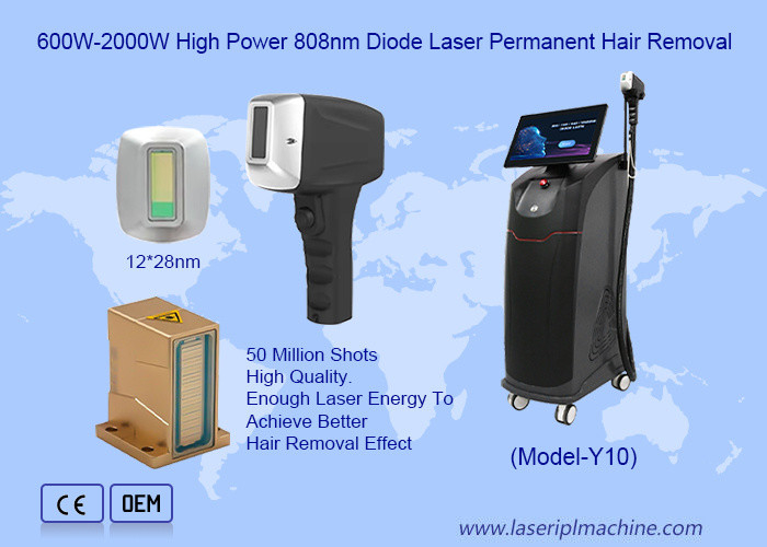 500W-1600W 4 Wavelengths for All Skin Color 808nm Diode Laser Hair Removal Machine
