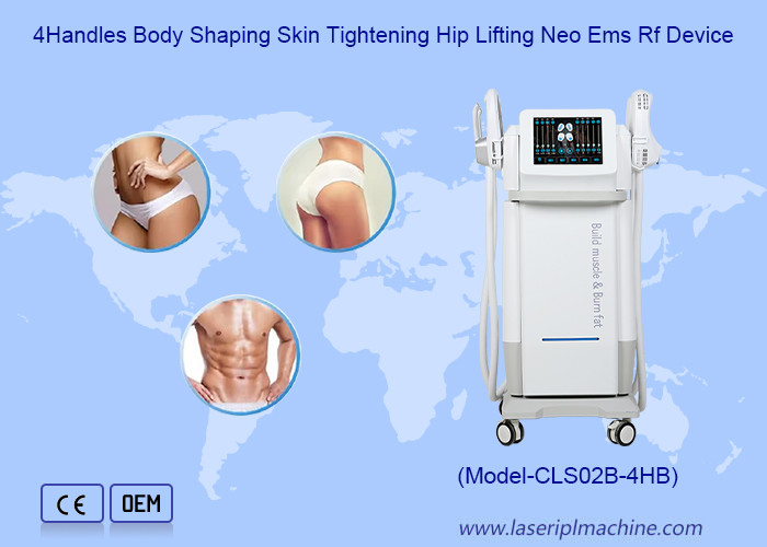 4 Handles Body Shaping Skin Tightening Hip Lifting Neo Ems Rf Muscle Stimulation Device