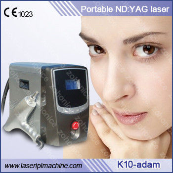 Portable 1064nm &amp; 532nm Q Switch ND Yag Laser Tattoo Removal Machine