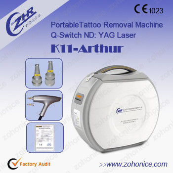 1064nm / 532nm Laser Tattoo Removal Machine For Beauty Salon With Q-switch