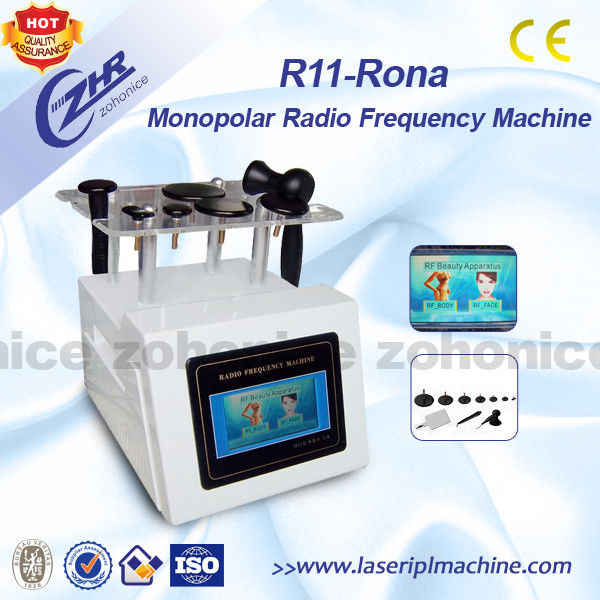 Portable Monopolar RF Beauty Equipment Safety For Body / Facial Treatment