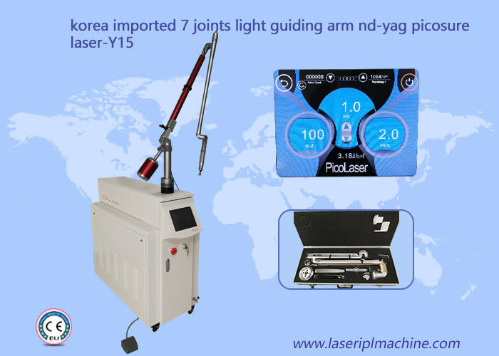 Professional Picosure Laser Tattoo Removal Machine Light Guiding Arm 7 Joints 1064nm