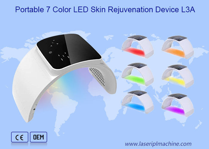 Detachable 7 Color ABS 30W Led Photon Therapy Machine For Skin Care