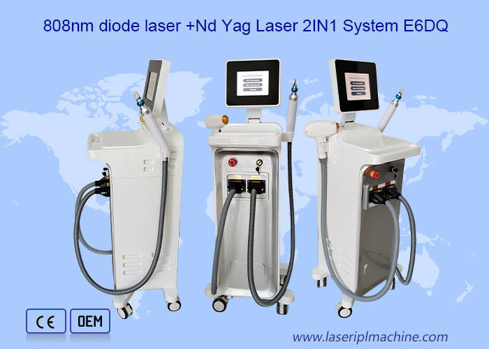 2 In 1 808nm Diode Laser plus pico Q Switched Nd Yag Laser Machine