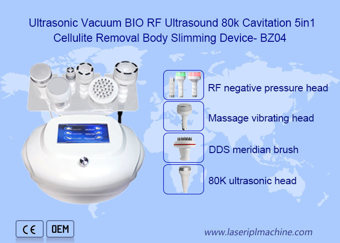 6 In 1 Cavitation Body Slimming Machine Rf Vacuum System 80k Ultrasound