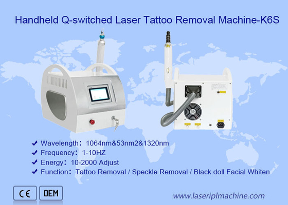Professional Mini 1320nm Laser Tattoo Removal Machine K6s Belly For Skin Pigment