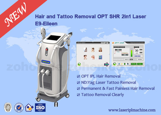 Good price Combined e-light nd yag laser hair removal settings , skin care machine online