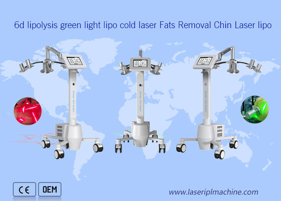 Good price 6d Lipolysis Machine Green Light Cool Laser Fat Removal Beauty online
