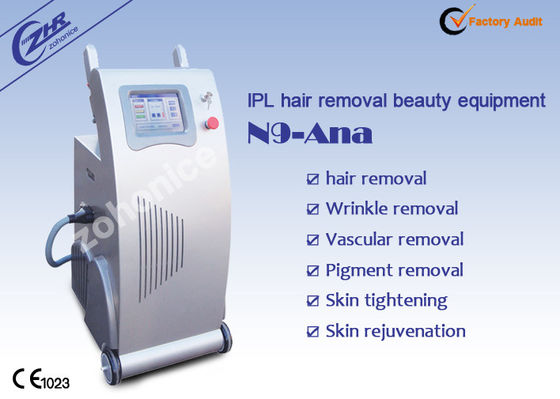Good price Two Handles IPL Painless Laser Hair Removal Machine Non Damaging Skin Rejuvenation online