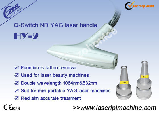 Good price 1064nm 532nm Double Wavelength Q Switch Nd Yad Laser Handle online