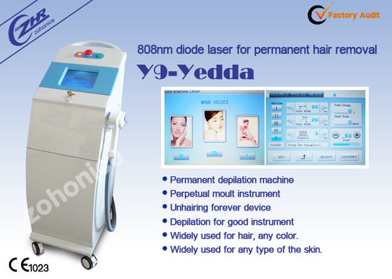 Good price 12*12mm Crystal Diode Laser Cheek Hair Removal Machine online