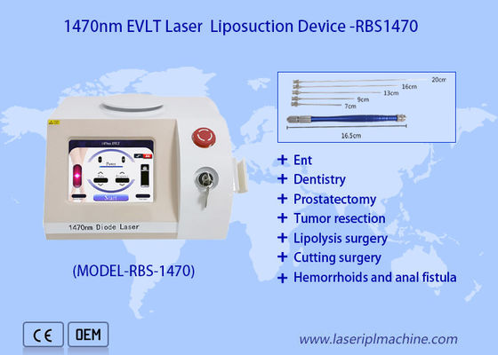 Good price 1470 Nm Diode Optical Fiber Laser Liposuction Machine Portable Non Surgical online