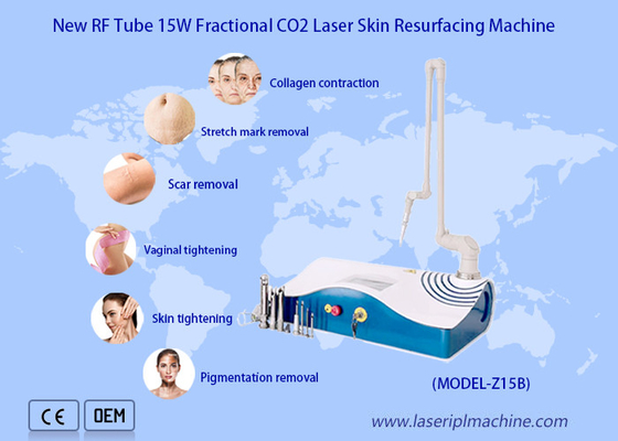 Portable Ce Approved Fractional CO2 Laser Machine 2 In 1 System Skin Resurfacing Machine