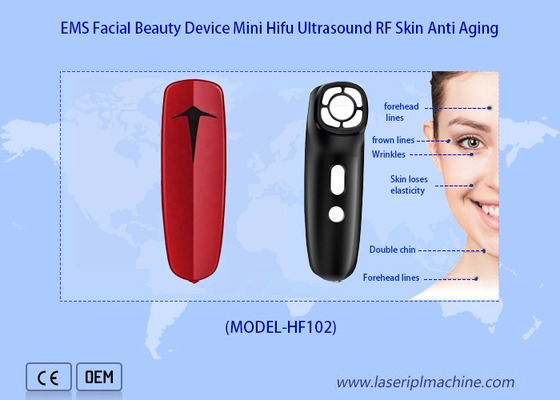 Mini 650nm Hifu Beauty Machine Rf Ems Ultrasound Facial Skin Care Anti Aging