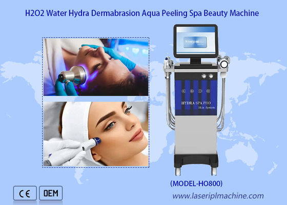 Good price Vertical Hydro 14 in 1 Microcurrent Peeling Facial Care Dermabrasion  Device online