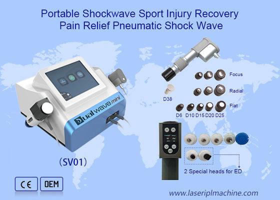 Good price 2in1 Electromagnetic Pneumatic Portable Shockwave Therapy Machine For Ed Fat Removal online