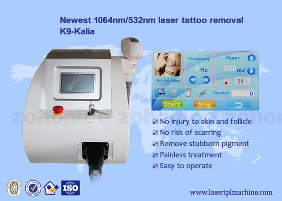 Good price Portable Mini nd yag Laser 1064nm / 532nm Wavelength Tattoo Removal Machine online
