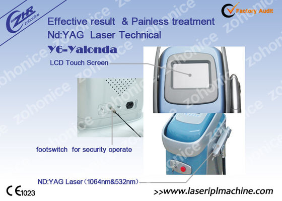 Good price Vertical Laser Tattoo Removal Machine Q switch Nd Yag Laser With High Energy online