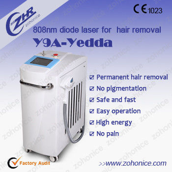 Good price 808nm Diode Laser Hair Removal Machine 808 Laser Epilator With Cooling System online
