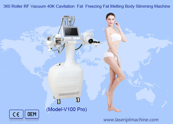 Good price 360 Roller Fat Freezing  RF Vacuum 40K Cavitation Velashaping Slimming Machine online