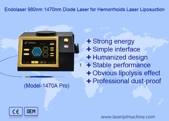 Surgery Laser for Cellulite Removal 1470nm 980nm Fiber Optic Diode Laser Liposuction Machine
