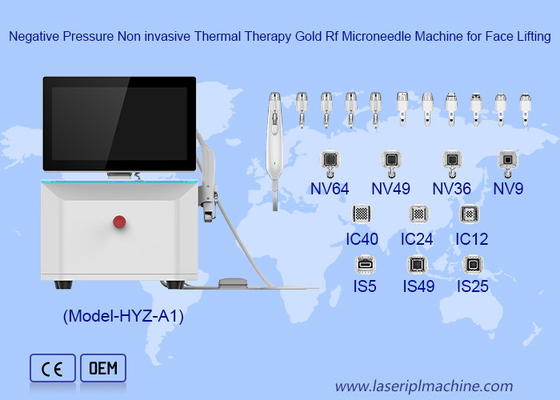 Dual Frequency Insulated Needle For Anti Aging Face Lifting Gold Rf Microneedle Machine