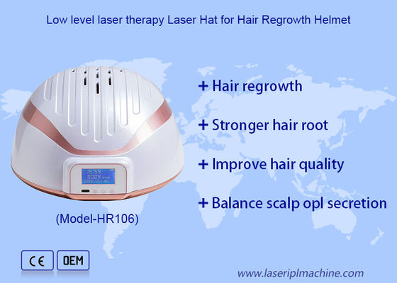 Good price LLLT Laser Thicker Hair Growth 680nm Red Light Therapy Hair Regrowth Helmet online
