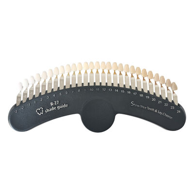 Good price 3D Shade Guide 27 Colors Comparator Tooth Bleaching Shade Chart Board online