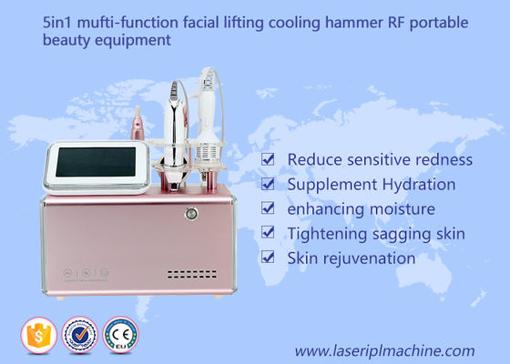 Good price 5 In 1 RF Portable Beauty Equipment Facial Lifting / Skin Tightening Pink Color online