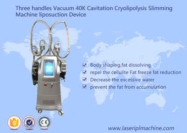 Vacuum 40k Cavitation Cryolipolysis Slimming Machine Liposuctio Device Three Handles