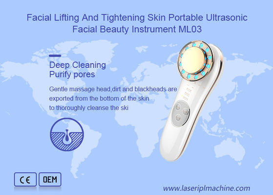 Good price Portable Ultrasonic Facial Beauty Instrument Facial Lifting And Tightening Skin online