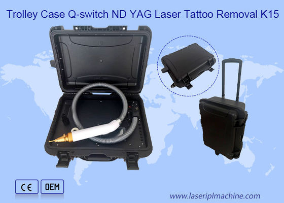Good price Trolley Case 1064nm 532nm 1320nm Q Switch Nd Yag Laser Tattoo Removal Machine online
