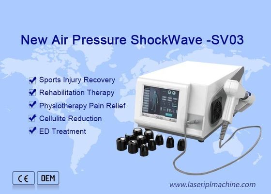 Good price 6 Bar Air Pressure 12 Tips Portable Gainswave Machine For Pain Relief online