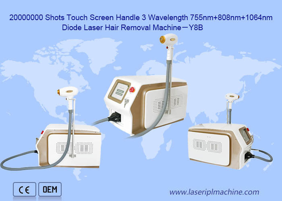Single Handle Diode Laser Painless Hair Removal Machine 808nm Ce Approved